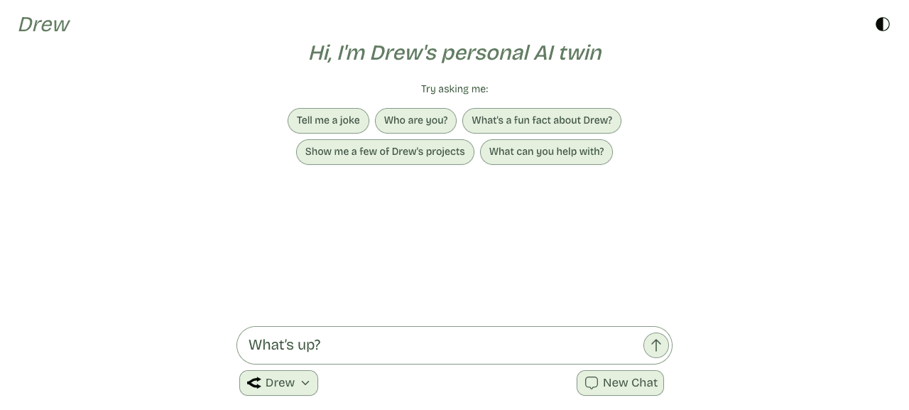 Drew's AI Twin screenshot